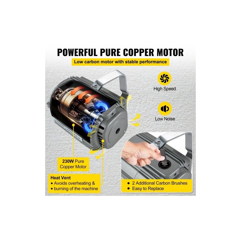 Ripustettava joustoporahiomakone 230W kolmileuainen istukka 0,3–4 mm joustava akseli 100 cm jalkapoljin