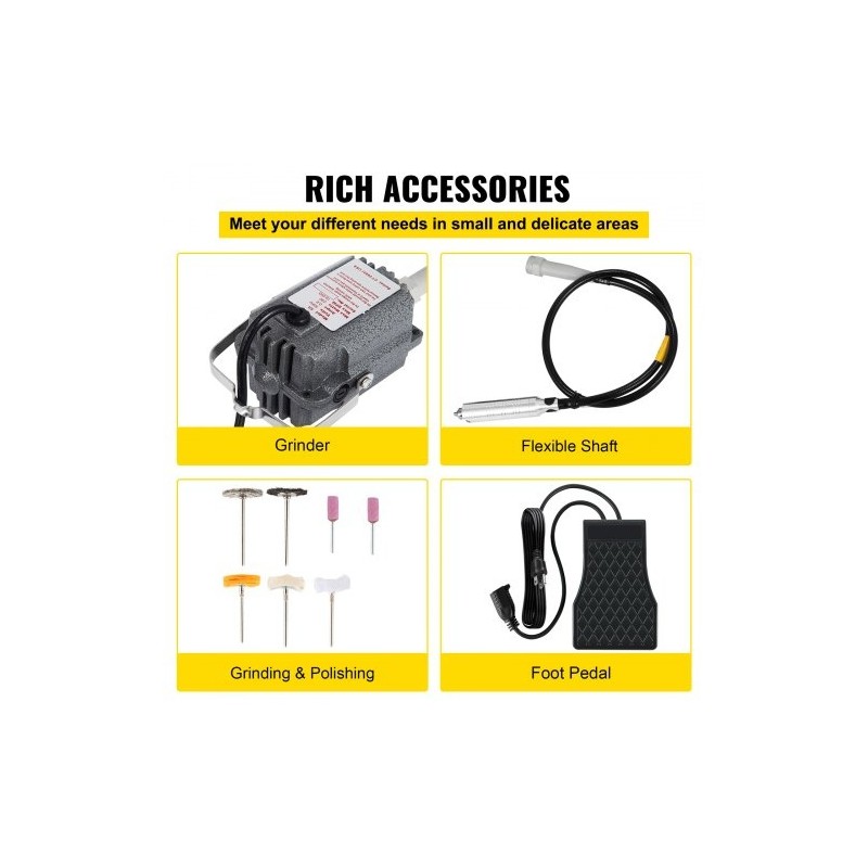 Ripustettava joustoporahiomakone 230W kolmileuainen istukka 0,3–4 mm joustava akseli 100 cm jalkapoljin