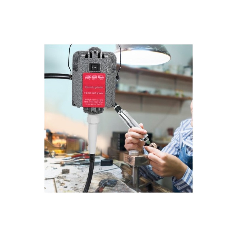 Ripustettava joustoporahiomakone 230W kolmileuainen istukka 0,3–4 mm joustava akseli 100 cm jalkapoljin