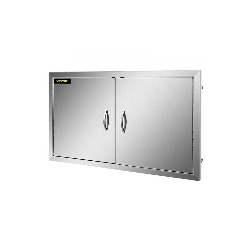 Ulkokeittiön ruostumatonta terästä 99 x 66 cm kaksiosaiset ovet