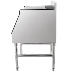 Alkoholipulloteline 304 ruostumaton teräs 5 tasoa 300x580x825 mm säädettävillä jaloilla