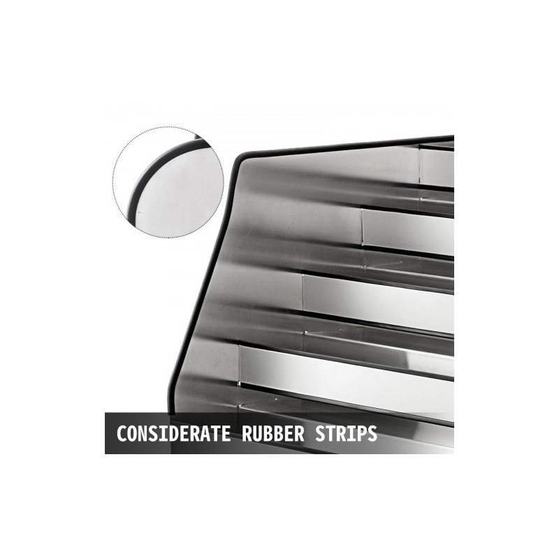 Alkoholipulloteline 304-ruostumaton teräs 5 tasoa 300x580x825 mm säädettävillä jaloilla