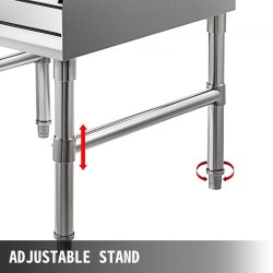 Alkoholipulloteline 304-ruostumaton teräs 5 tasoa 300x580x825 mm säädettävillä jaloilla