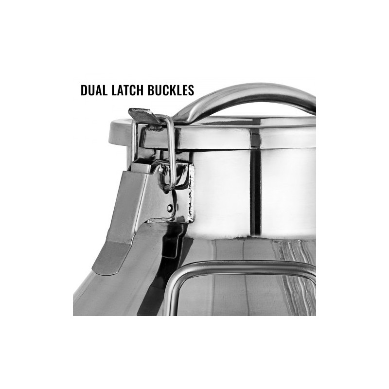 Maitotonkka 304 ruostumatonta terästä 20 l tiivis kansi silikonitiivisteellä kaksoissalpalukot