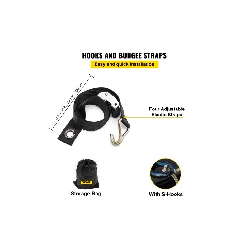 Kuormaverkko polyesteri 168×128 cm 500 kg avolavaan S-koukuilla hammaslukoilla