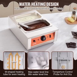 Suklaansulatin 2 säiliötä 2 x 3,3 l ruostumatonta terästä säädettävä lämpötila