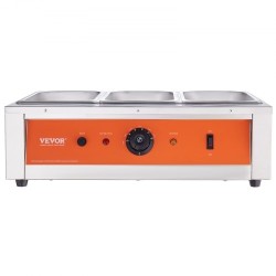 Kolmisäiliöinen suklaan sulatuslaite ruostumaton teräs 3 x 3,3 l säädettävä lämpötila