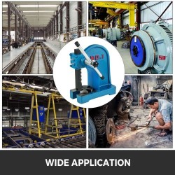 Pylväspuristin manuaalinen 1 tonni valurauta 110 mm työskentelykorkeus