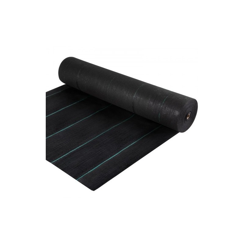 Rikkaruohomatto polypropeenikangas 1,2 x 91,4 m kaksikerroksinen musta puutarhaan