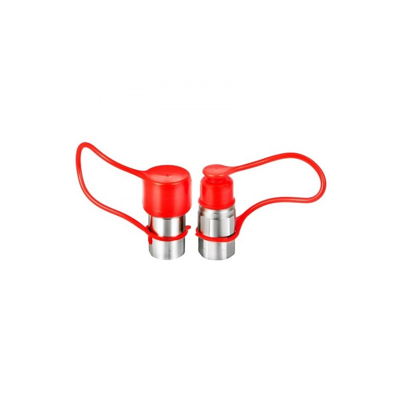 Hydraulinen tasopintainen pikaliitinsarja teräs 1/2 tuuman NPT 280 bar PVC-suojakannet