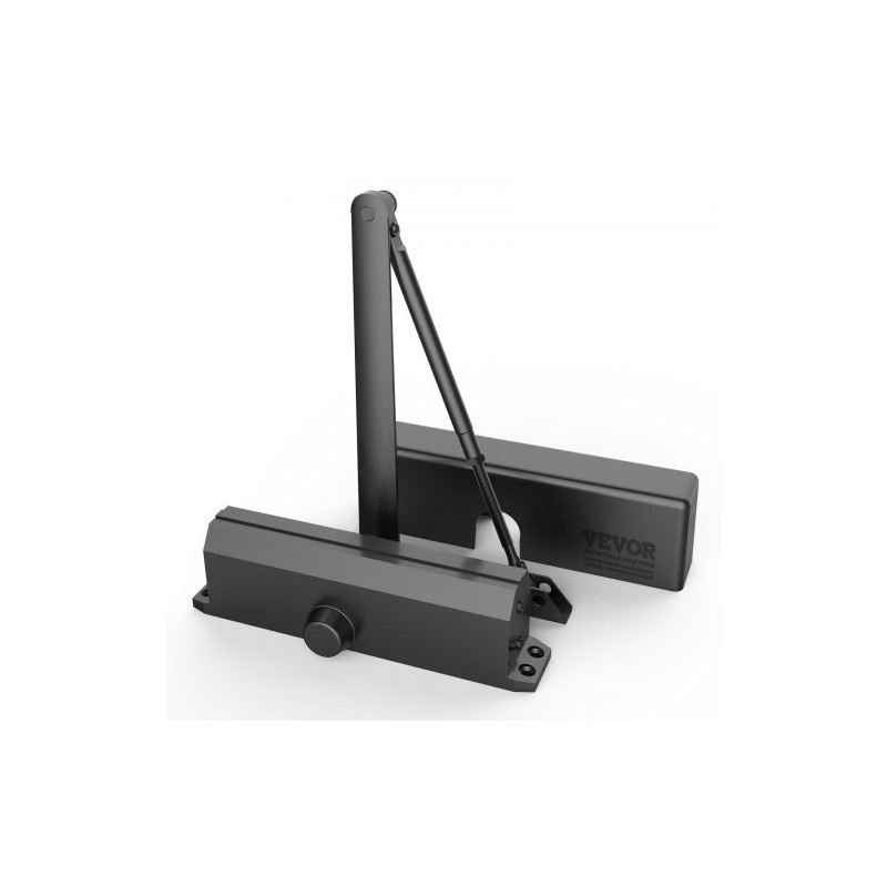 Hydraulinen oven suljin valualumiinirunko 120 kg säädettävä musta