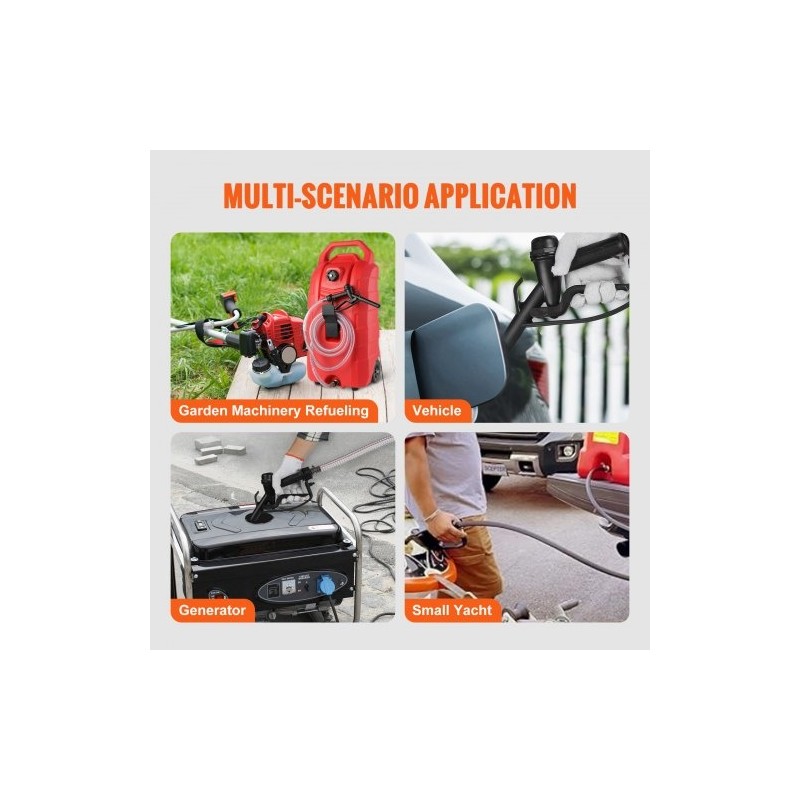 Polttoainesäiliö 60 litraa PE-muovinen painovoimalla toimiva purku 6-tuumaiset kumipyörät