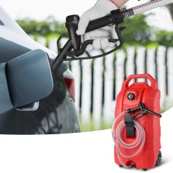 Polttoainesäiliö 60 litraa PE-muovinen painovoimalla toimiva purku 6-tuumaiset kumipyörät