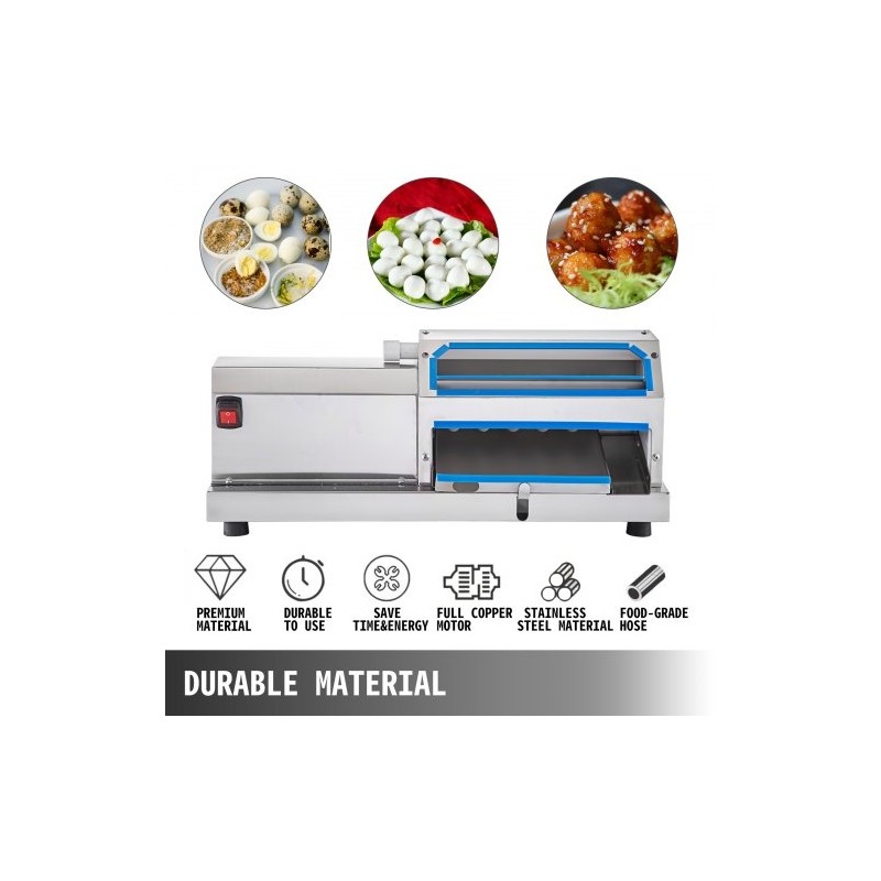 Viiriäisenmunankuorija 304 ruostumaton teräs 25 watin moottori 60 kilogrammaa tunnissa automaattinen ammattikeittiöihin