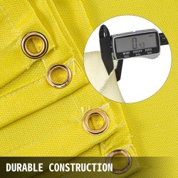 Lasikuituinen hitsauspeite kullanvärinen 1,8 x 3,05 m liekinkestävä