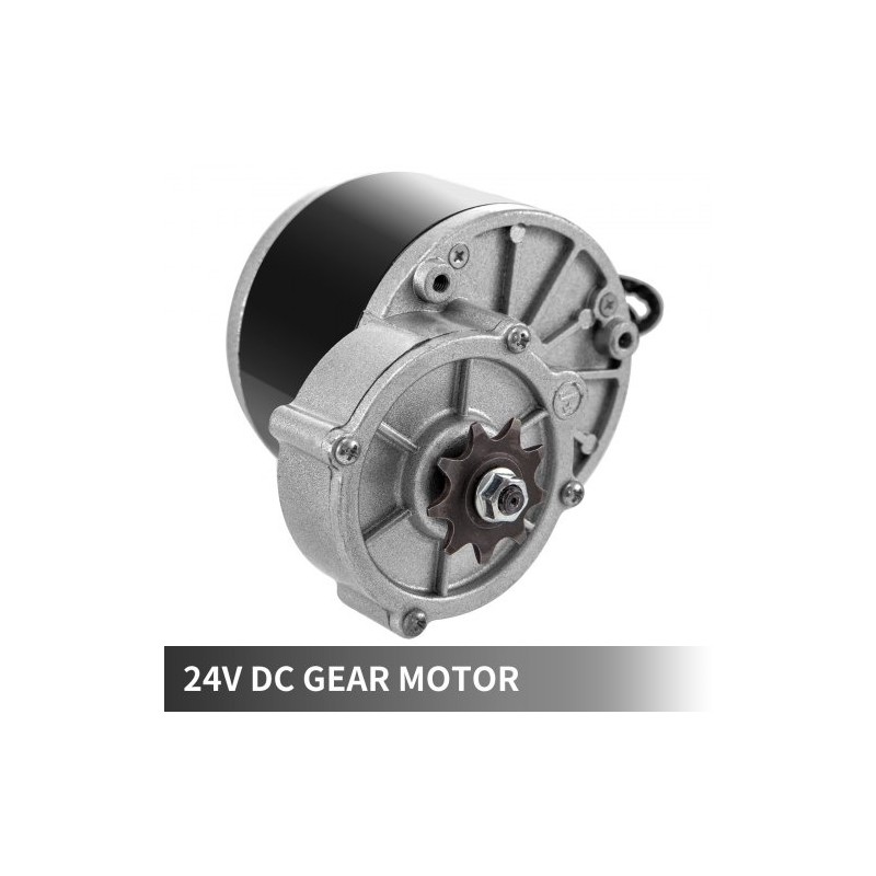 Harjallinen 24V 250W vaihdemoottori sähköajoneuvoihin sisältää ohjaimen ja ketjun