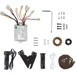 Harjallinen 24V 250W vaihdemoottori sähköajoneuvoihin sisältää ohjaimen ja ketjun