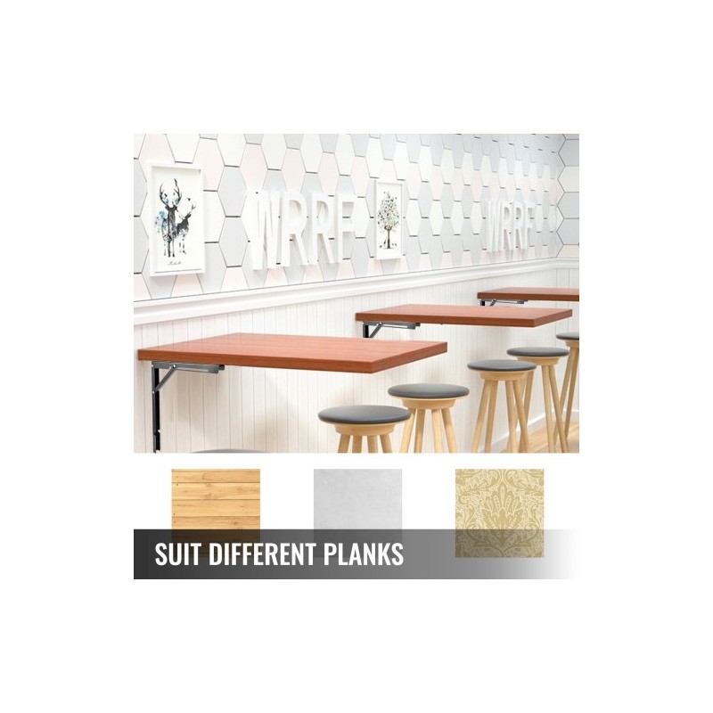 Taittuvat teräksiset hyllykannattimet 24 tuumaa 2 kpl kantavuus 500 paunaa