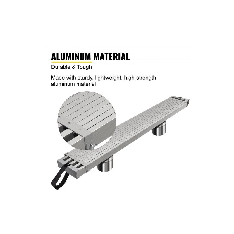 Alumiininen teleskooppitaso 2,62–4,415 m 200 kg 325 mm leveä