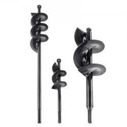 Puutarhan istutusporasarja 3 kpl PCM teräs musta halkaisijat 38 48 ja 77 6 mm