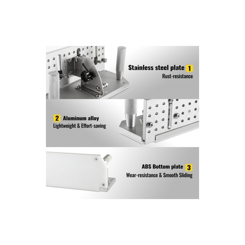 Nauhahiomakoneen veitsiohjain alumiiniseos ja ruostumaton teräs ABS 250 mm 85°–115°