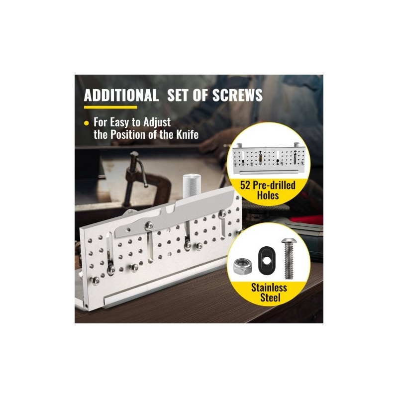 Nauhahiomakoneen veitsiohjain alumiiniseos ja ruostumaton teräs ABS 250 mm 85°–115°