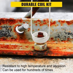 Induktiokelasarja 8 kpl eripituisia joustavia keloja ruostuneiden pulttien ja muttereiden irrotukseen