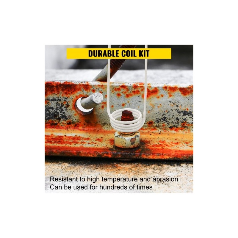 Induktiokelasarja 8 kpl eripituisia joustavia keloja ruostuneiden pulttien ja muttereiden irrotukseen