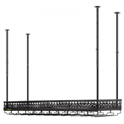 Kattoon asennettava viini ja lasiteline säädettävä 48 91 senttimetriä kantokyky 15 kilogrammaa