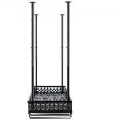 Kattoon asennettava viini- ja lasiteline säädettävä 48–91 senttimetriä kantokyky 15 kilogrammaa