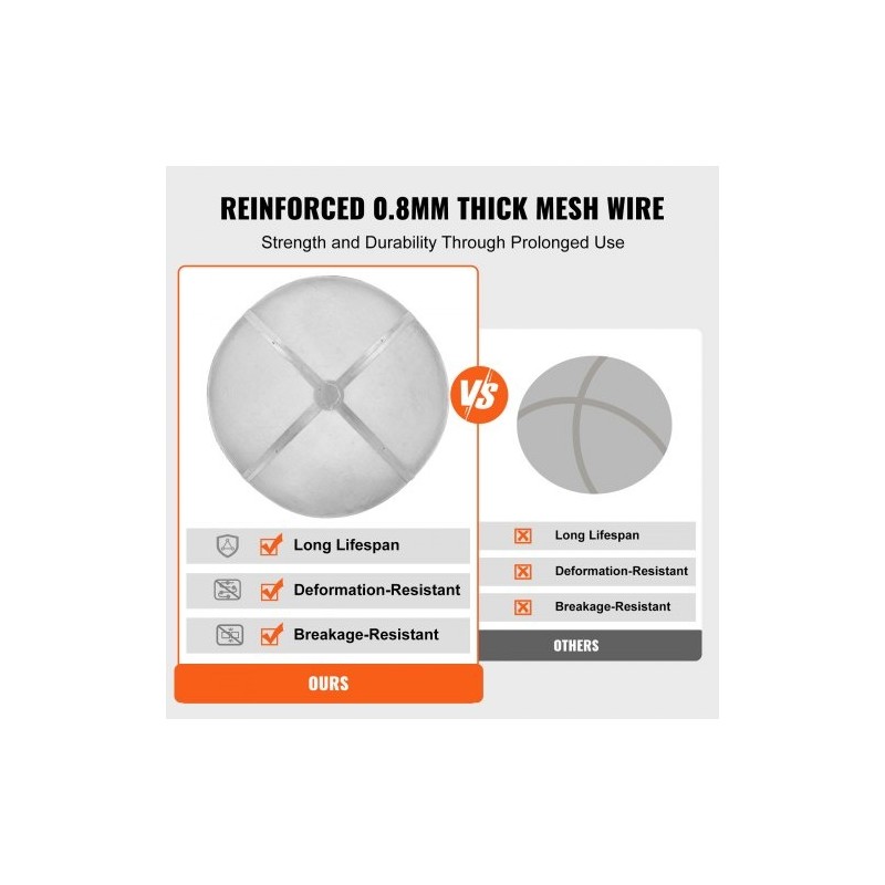 Pyöreä kipinäsuoja ruostumatonta terästä 30 tuuman tulipesiin rengaskahvalla