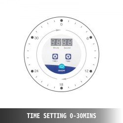 Ultraäänipuhdistin 6,5 l SUS304-ruostumaton teräs digitaalinen ohjauspaneeli kaasunpoisto lämmitys