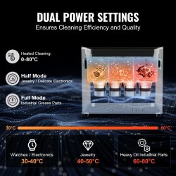Ultraäänipesuri 10L ruostumattomasta teräksestä 40kHz 240W 600W lämmitys degasointi hellävarainen digitaalinen ajastin