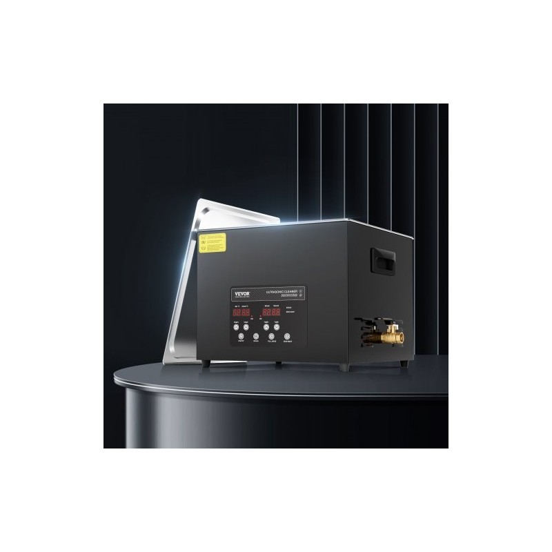 Ultraäänipesuri 15 l ruostumattomasta teräksestä 40 kHz 360 W 600 W lämmitys