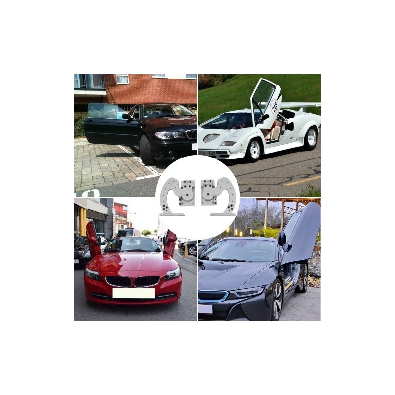 Pystysuuntainen oviasennussarja teräs pari saranaa neljä tukivartta yleissovitteinen autoihin