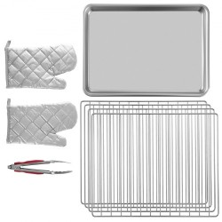 Kiertolämpöuuni 47 l 1600 W ruostumatonta terästä työtasolle 4 tasoa