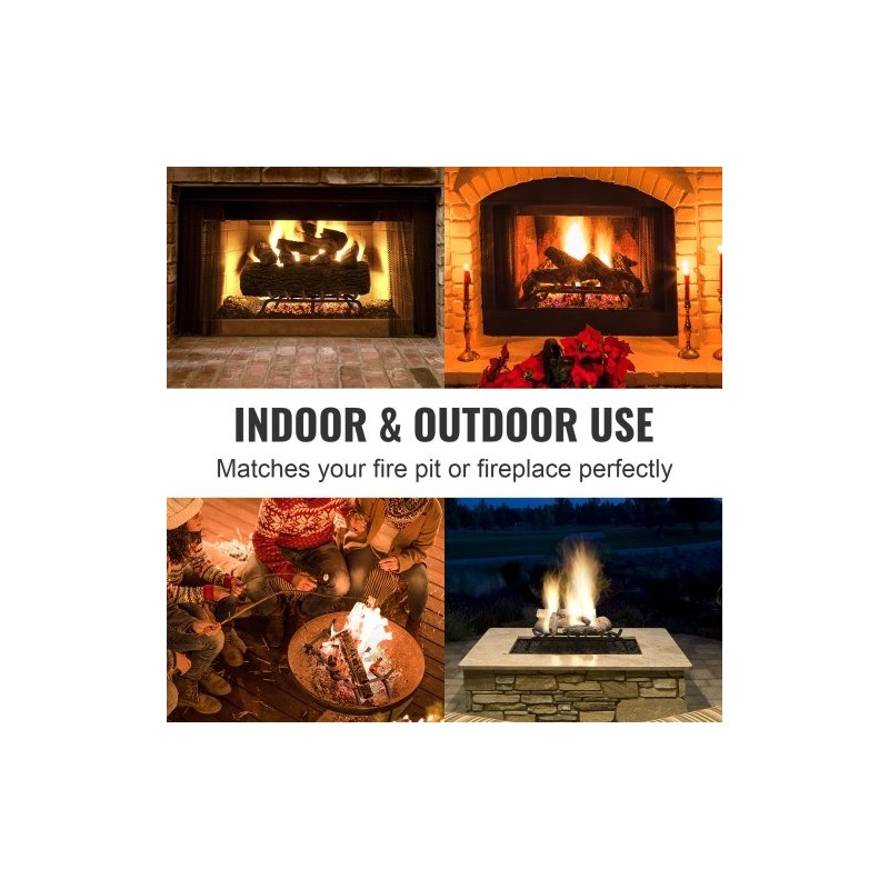 Tukkiritilä jauhemaalattua terästä 27-tuumainen 6 tukijalkaa takkaan ja puu-uuniin