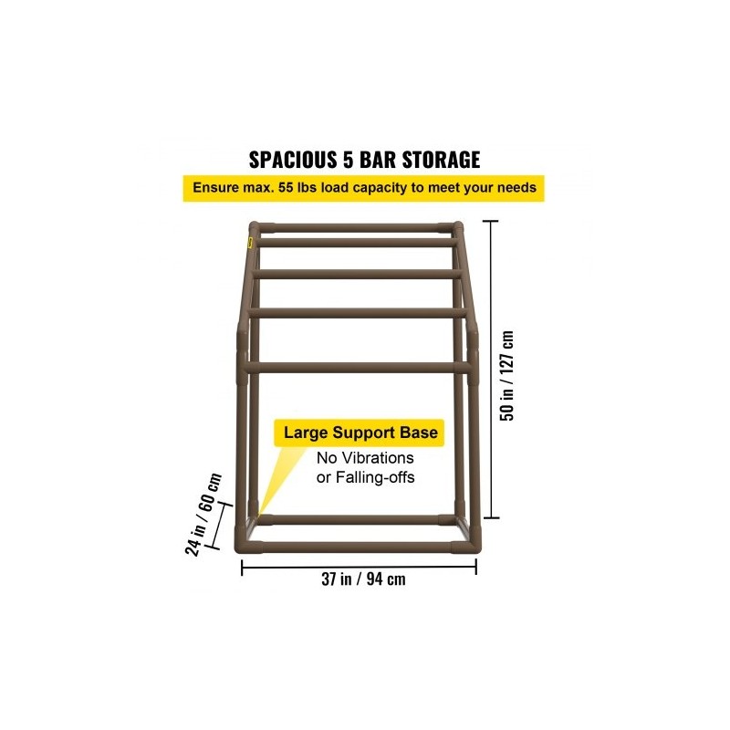 Pyyheteline PVC-rakenteinen viisi tankoa trapetsimuotoinen vapaasti seisova ulkokäyttöön mukana kahdeksan pyyhepidikettä