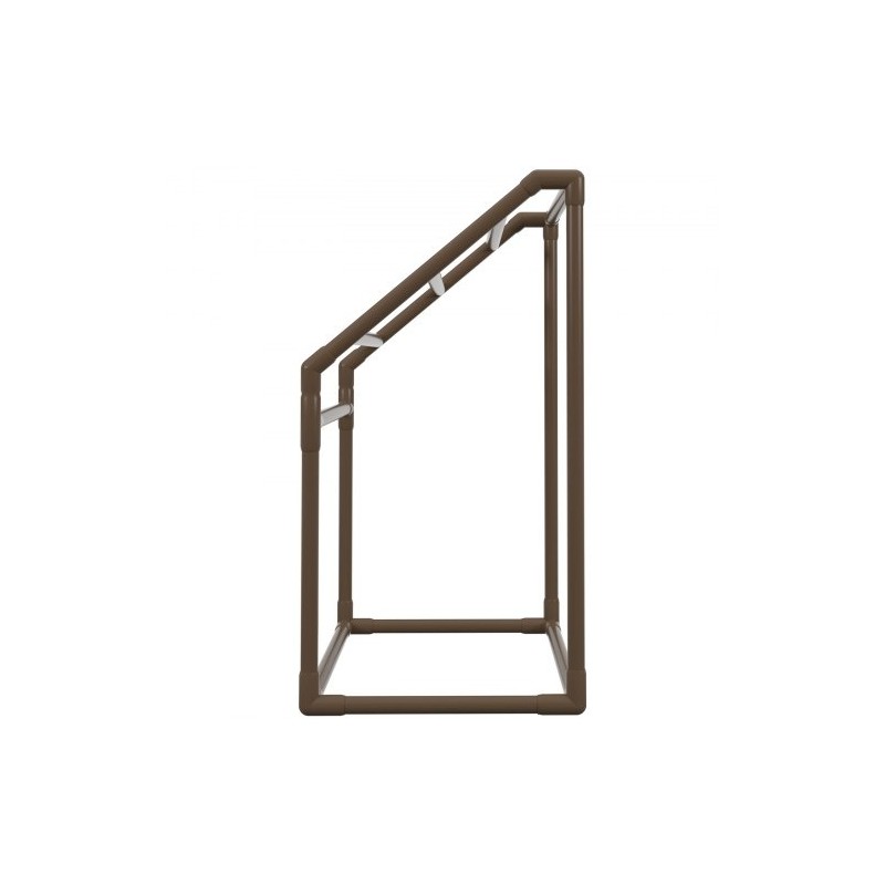 Pyyheteline PVC-rakenteinen viisi tankoa trapetsimuotoinen vapaasti seisova ulkokäyttöön mukana kahdeksan pyyhepidikettä