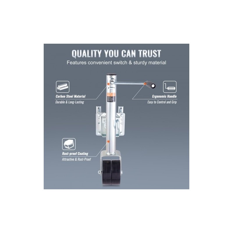 Aisatunkki pultattava hiiliteräsrunkoinen 89,7 cm 907 kg PP-pyörät kampi