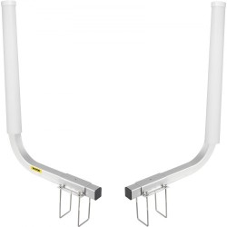 Säädettävä ohjainputkipari 22 tuuman PVC suojilla sinkitystä teräksestä venetrailereille