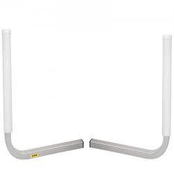 Säädettävä ohjainputkipari 22 tuuman PVC suojilla sinkitystä teräksestä venetrailereille