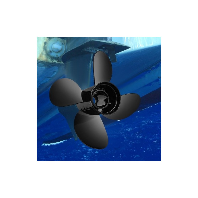 Perämoottorin alumiinipotkuri 4 lapaa 14 tuuman halkaisija 19 tuuman nousu 135–300 hv