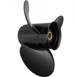 Perämoottorin potkuri alumiiniseos 3 lapaa 13,25 tuumaa 17 tuuman nousu 40-140HP 2-tahti