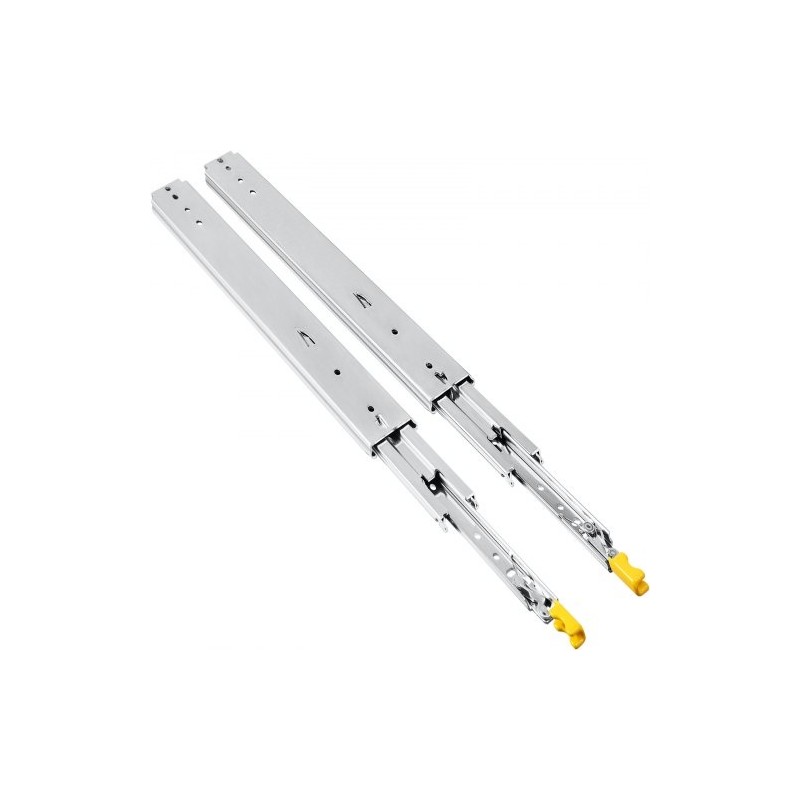 Teräksiset laatikkokiskot 121,9 cm 2 kpl 227 kg kolmiosainen täysulosveto