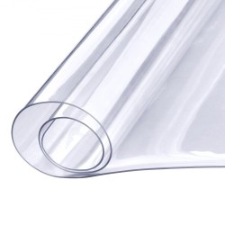 PVC-pöydänsuoja läpinäkyvä 613 x 922 mm 1,5 mm paksu ruokapöydälle