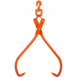 Teräksiset tukkikourat 32 tuuman tartuntakoolla kaksi koukkua 700 kg kantavuus