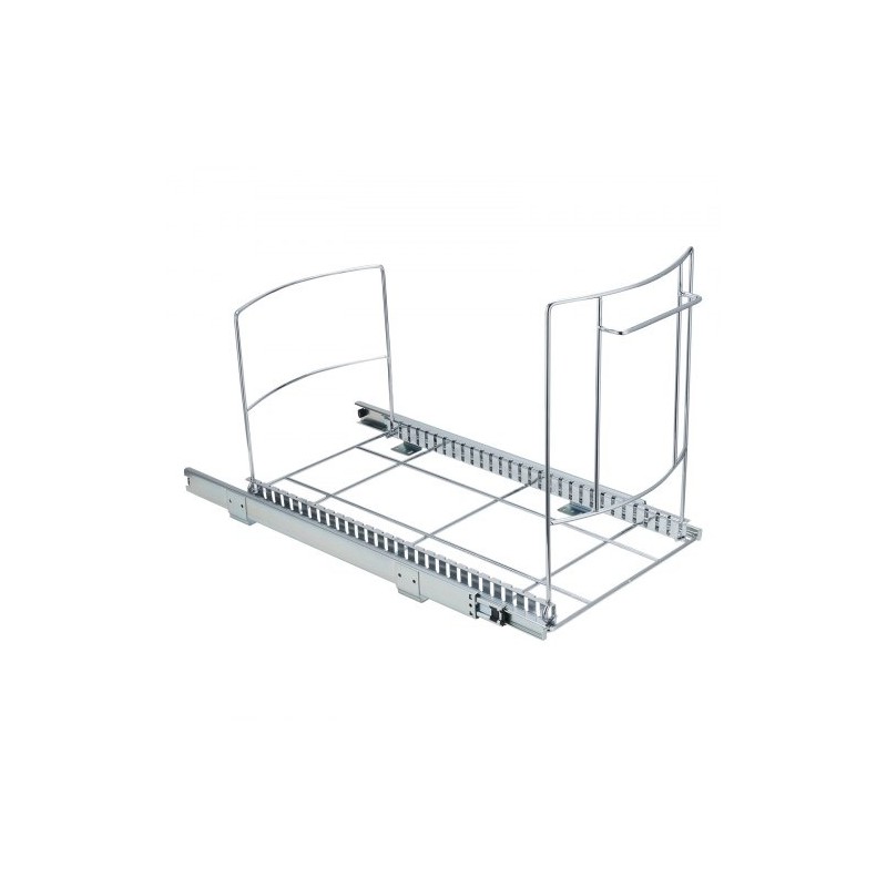 Ulosvedettävä jäteastia-alusta rautarunko 312x410x540 mm alakaappiin kantavuus 16 kg sileät liukukiskot