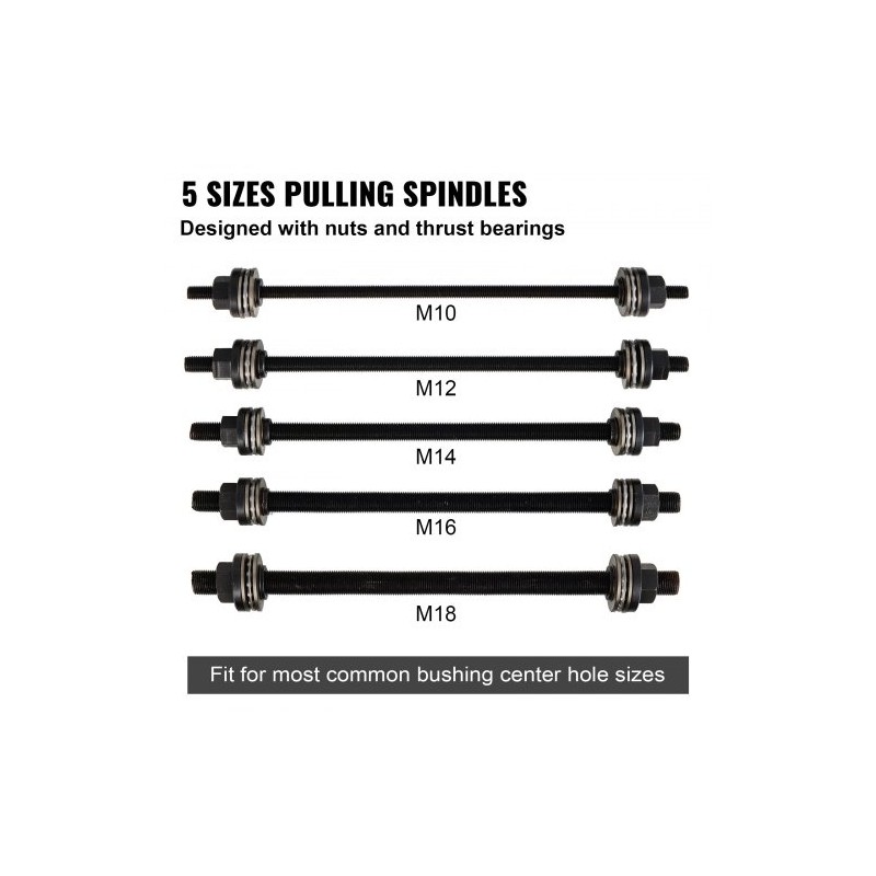 Holkkisarja 27-osainen 45 terästä holkkien ja laakereiden asennukseen autoihin