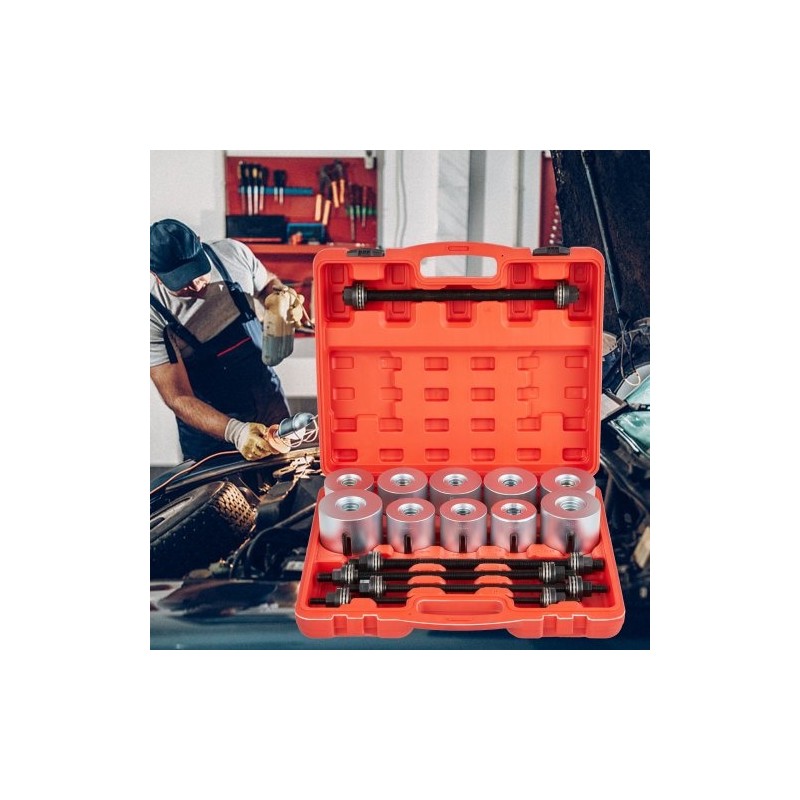 Holkkisarja 27-osainen 45 terästä holkkien ja laakereiden asennukseen autoihin